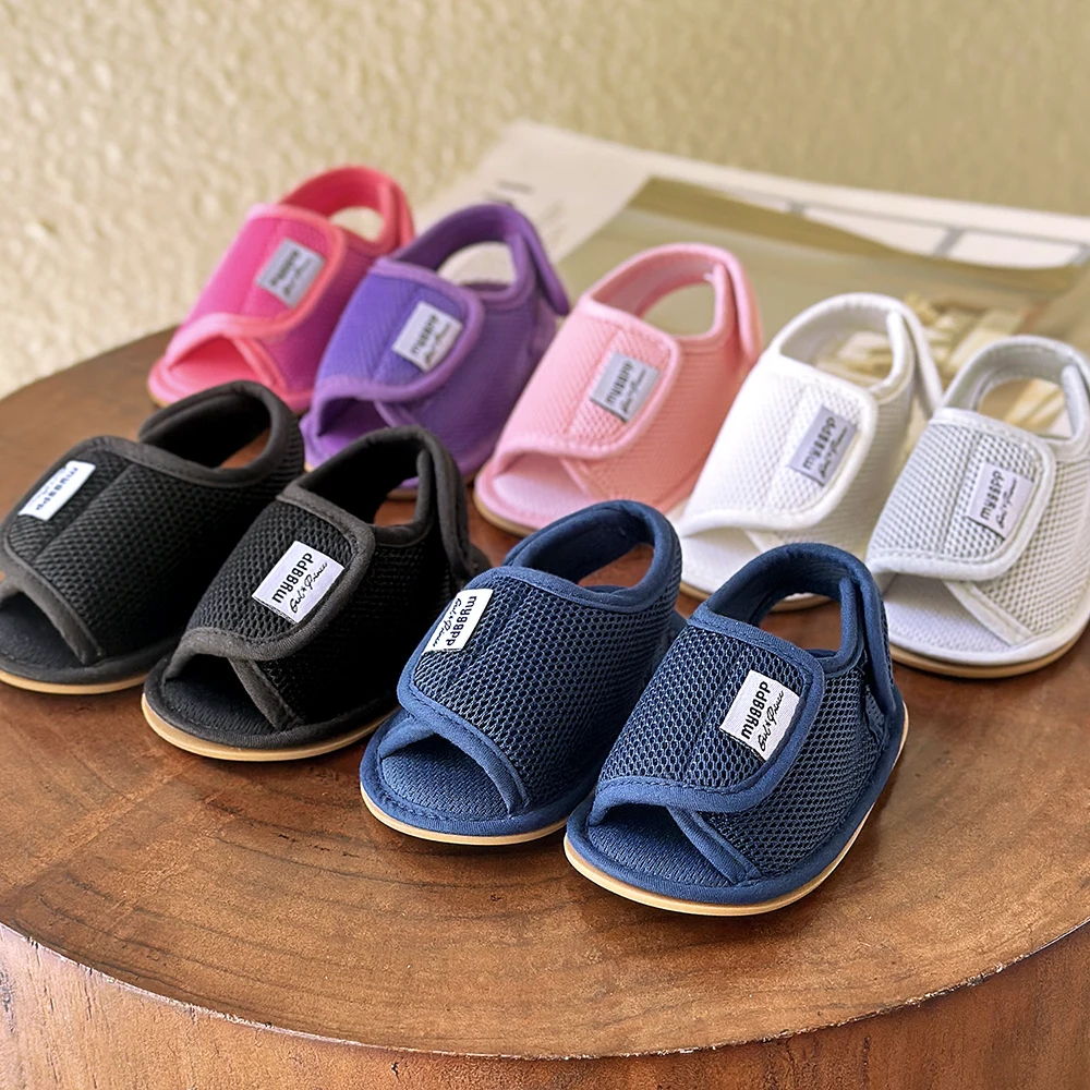 Baby Boys Girls Summer Sandals Outdoor Beach Anti-Slip Rubber Soft Sole Newborn Toddler First Walker Shoes 1