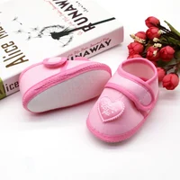 Infant Baby Girls Flats Letter Printing Love Pattern Soft Sole Non-slip Flower Princess Wedding Dress Walking Shoes for Newborn 6