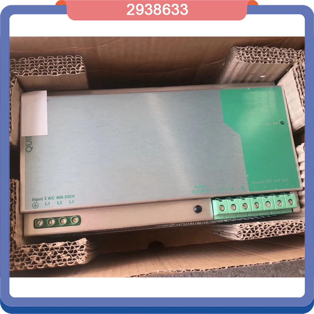 2938633 QUINT PS 3X400 500AC 24DC 30 QUINT POWER 24VDC 30A For Phoenix Switching Power Supply