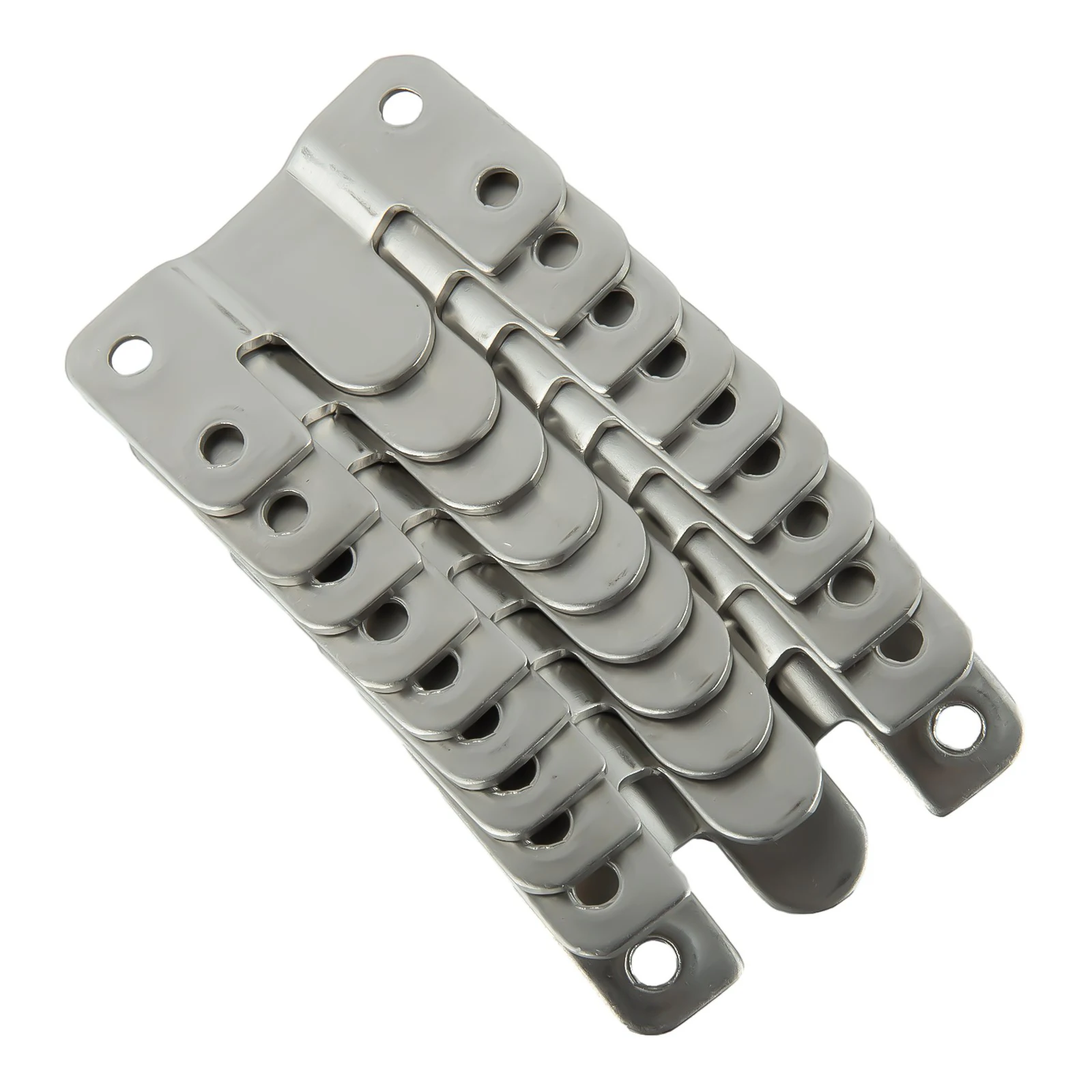 

10PCS Stainless Steel Interlock Hanging Buckle Flush Mount Bracket Furniture Connector Wall Picture Frame Hanger Hooks