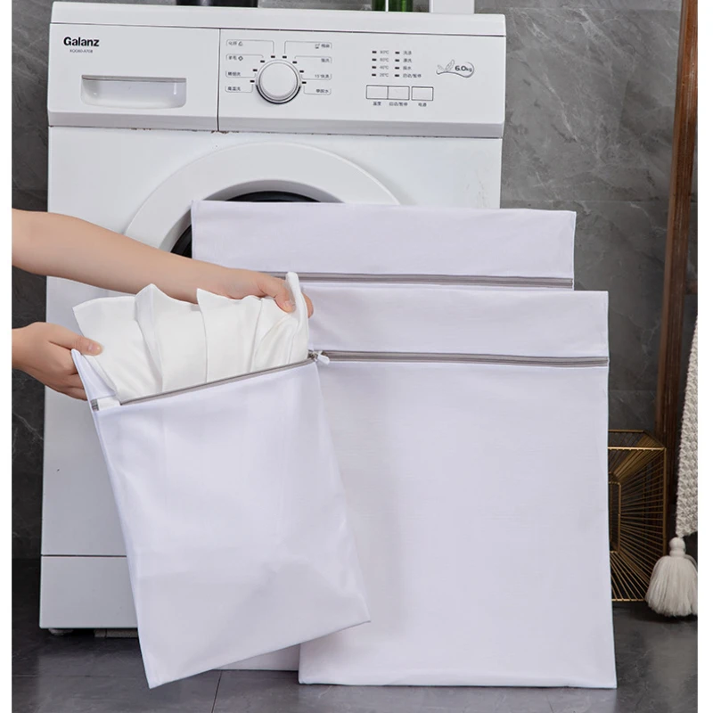 Soft Mesh Laundry Bags Nylon Clothing Storage Bag Anti Deformation Pants Sweater Special Washing Bag Wool Travel Packaging Bag 5