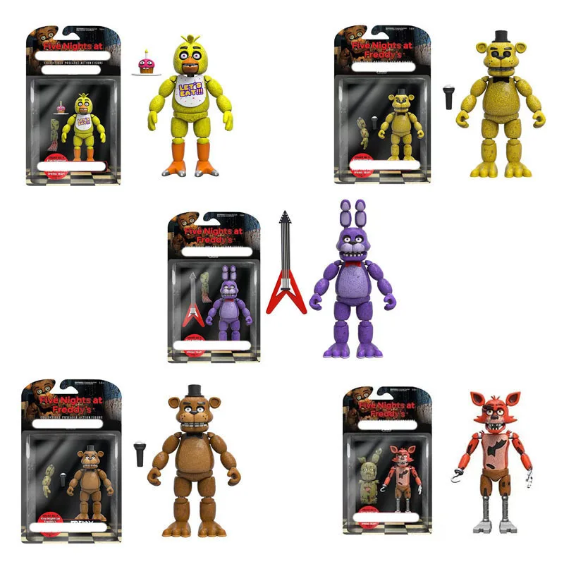 Fnaf Bear Midnight Harem Five Nights Joint Movable Detachable Game Action Figure At Five Nights Security Breach Model Kids Toy
