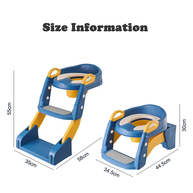 Newly Upgraded Portable Toilet Seat Children's Pot Foldable Potty Training Seat Step Stool Portable Potty Child Pot Bebe Toilett 6