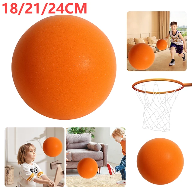 Kids Silent Basketball Squeezable Mute Bouncing Basketball Indoor Silent  Ball Foam Basketball Bounce Football Sports Toys Gifts - AliExpress