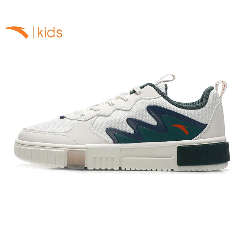 

Anta Children's Shoes Boys' Little White Shoes Official Website Flagship 2023 Summer Mid to Big Children's Sports Shoes Low Top