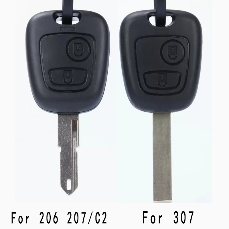 Key Replacement Housing For Peugeot 206 207 307 Remote Control Key For Citroen C2 Car Remote Control Straight Plate Key Housing