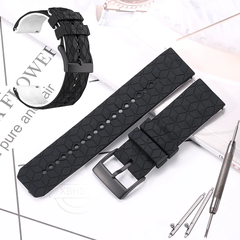 thumbnail image 1 of Correa de reloj de silicona suave adecuada para SUUNTO 7/9 Baro Spartan, pulsera deportiva de goma resistente al agua para hombre, 1 of 5