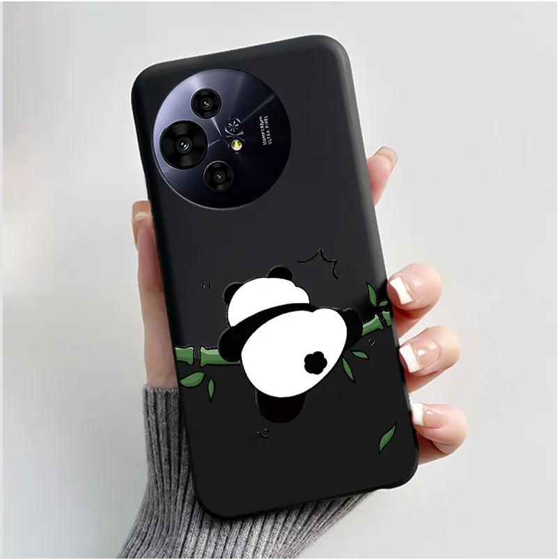 Aesthetic Cute Cat Astronaut Soft Silicone Black Protective Phone Case Cover