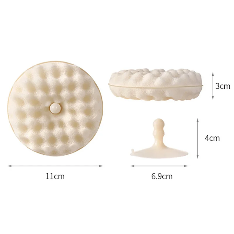 Dupla face ventosa esponja escova de limpeza destacável cozinha lavar louça esponja de limpeza doméstica esfregão ferramenta limpa