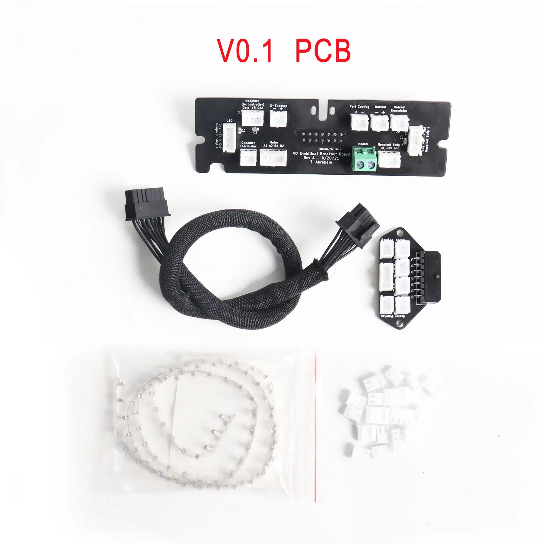 

Voron 0.1 Umbilical PCB Set Complete Toolhead Frame Board V0.1 Umbilical Cord Toolhead Frame PCB with Cables for Voron0.1