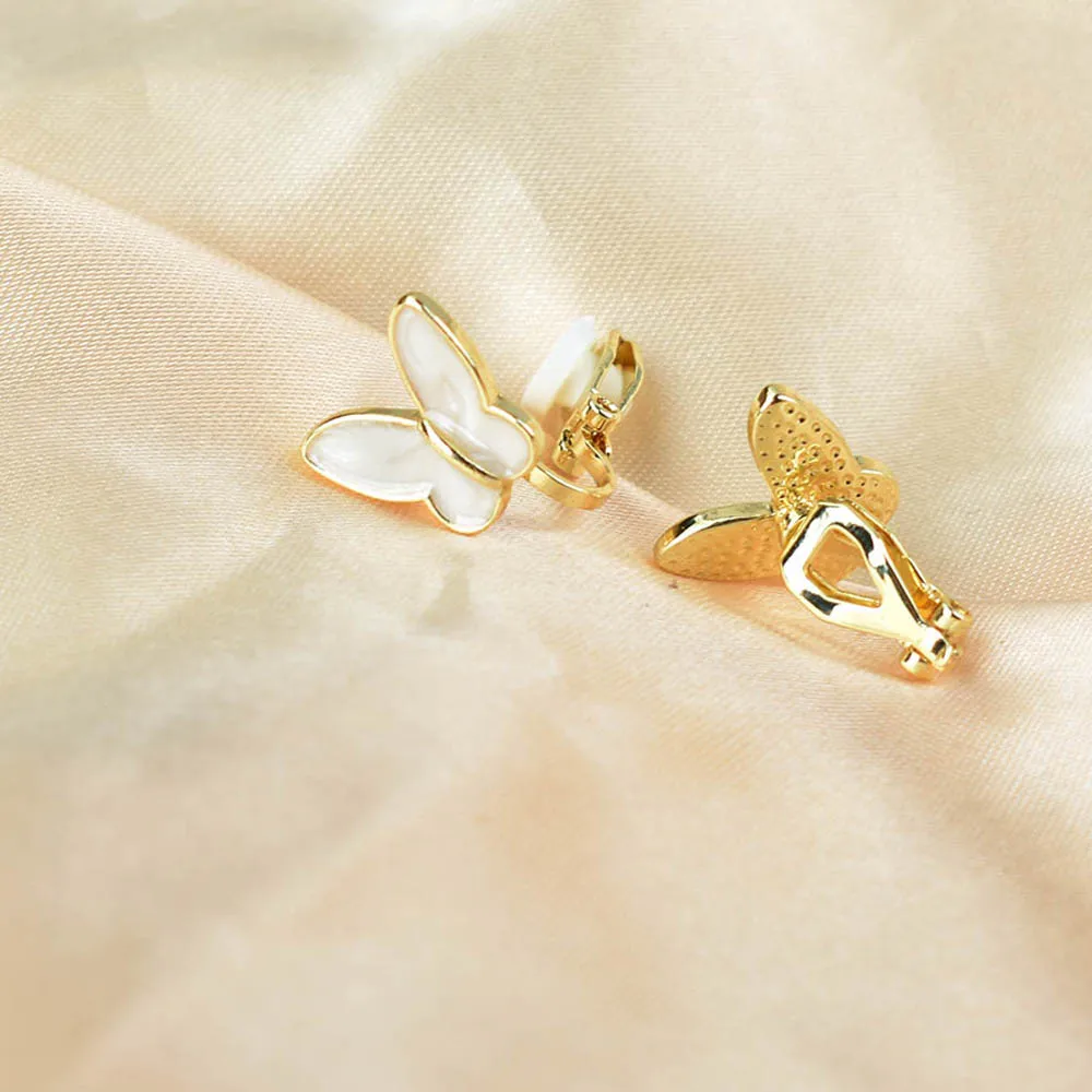 Ear clip earrings Butterfly clip on earrings without piercing for party gift