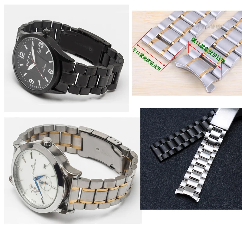 Cinturino In Acciaio Inox 20mm Con Fibbia – Estremità Curve – Per Citizen E Seiko