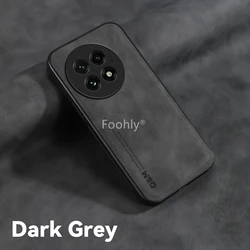Shockproof Magnetic Protective Phone Case - Skin Feeling Back Cover for OnePlus 13R (Dark Grey)