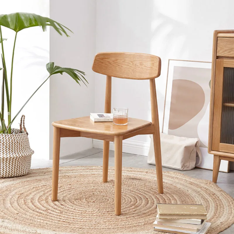 Relaxing Living Room Chair Wooden Japanese Antique Minimalist Dining