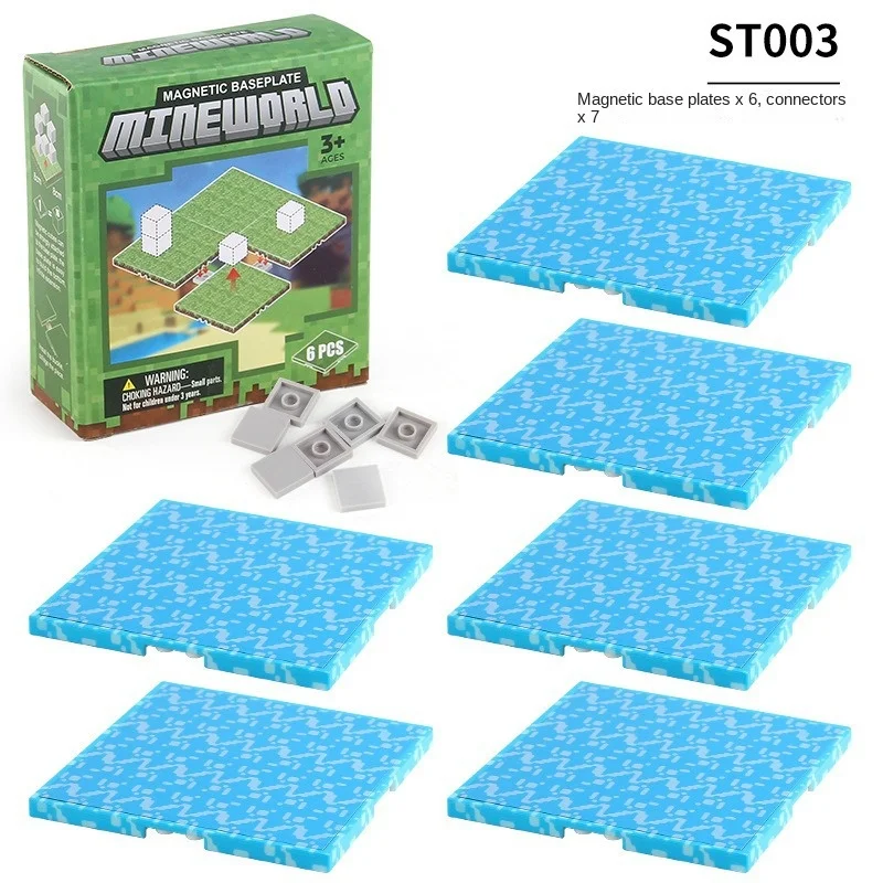 Magnetic Building Blocks Toy Set with Variety Baseplates
