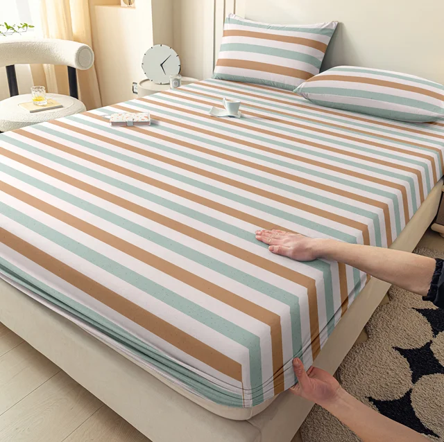 Ensemble 3 pièces, tête de lit simple + deux taies d'oreiller (sans noyau) adapté à toutes les saisons, literie couvre-lit anti-poussière 4