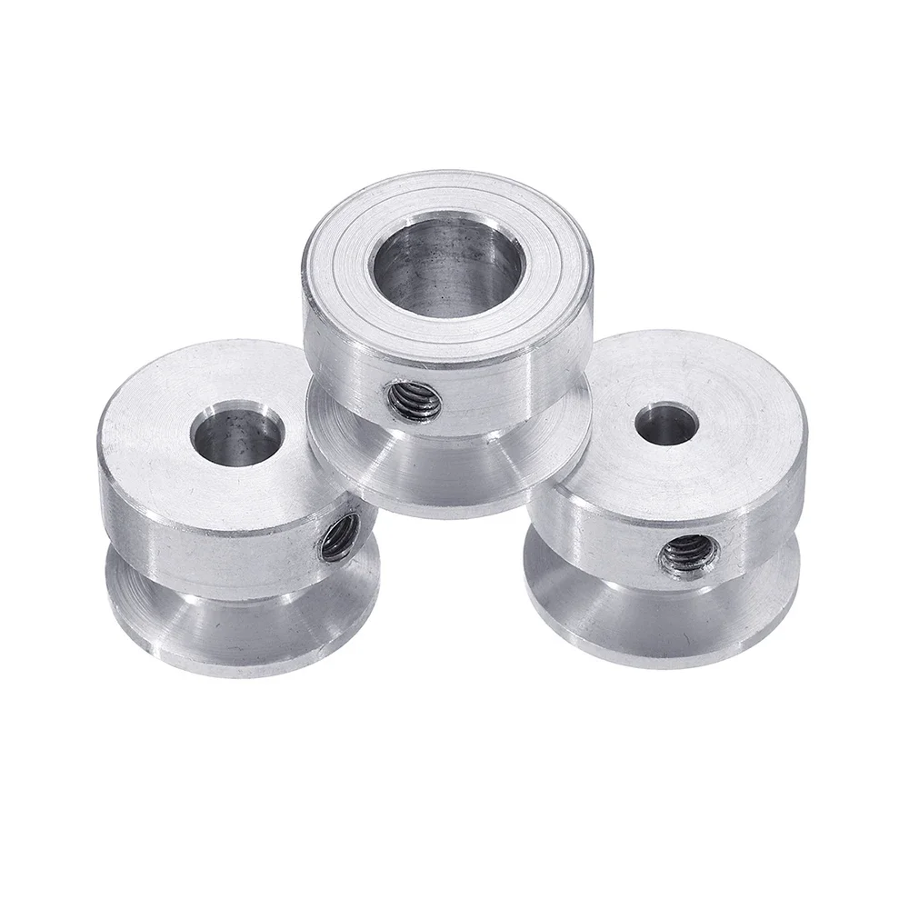 Fixed Pulley Belt Pulley 4/5/6/8/10mm 20mm Aluminum Alloy Single Groove for 6mm Belt Motor Shaft