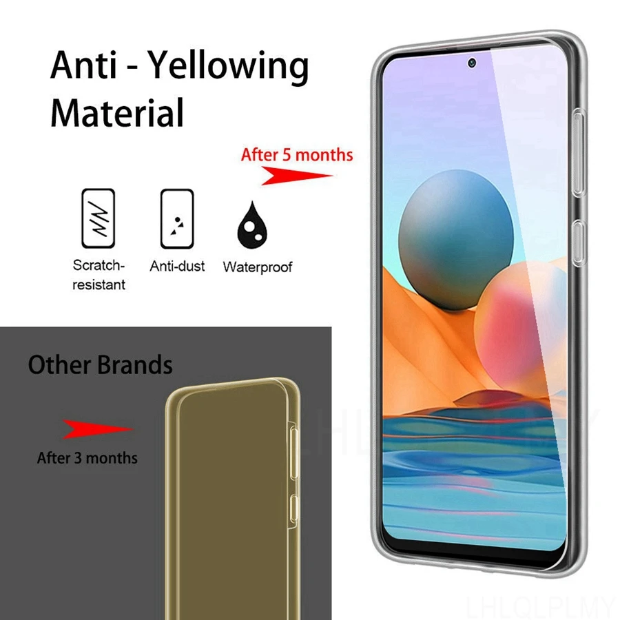 Premium Double-Sided Clear Protective Phone Case with 360-Degree Coverage