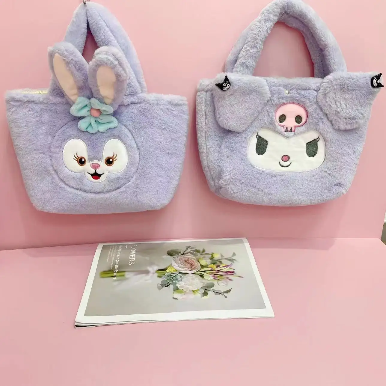 Hello Kitty Bag Cute Purses and Handbags Sanrio Bags Melody Coin Pouch Cinnamoroll Kuromi Shopping Bags Kawaii Wallet Girls Boxs