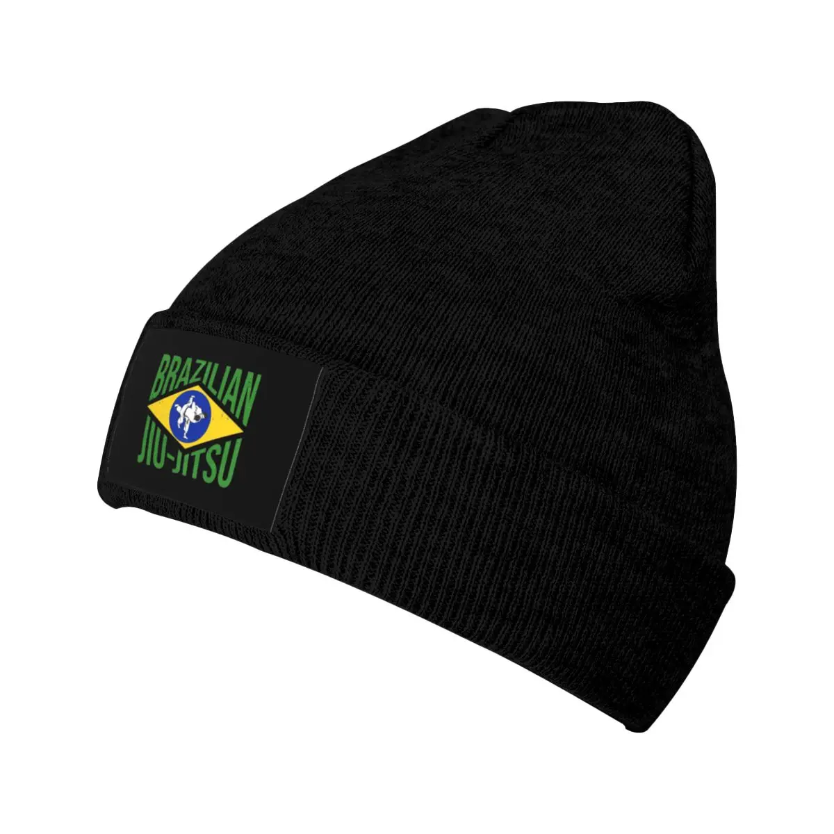 

Brazil Flag Knitted Hat Women's Men's Beanie Autumn Winter Hats Acrylic Brazilian Jiu Jitsu BJJ Hip Hop Melon Cap