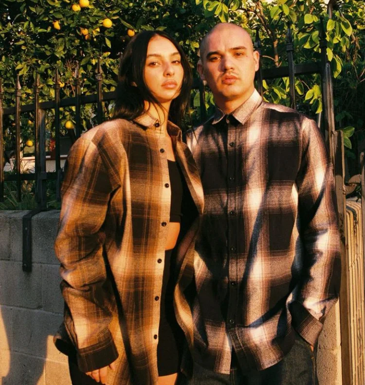 Los Angeles Retro West Coast Plaid adient Street Floing Long Sve irt ex Stand Fit Spring Youth Trend Pookytage