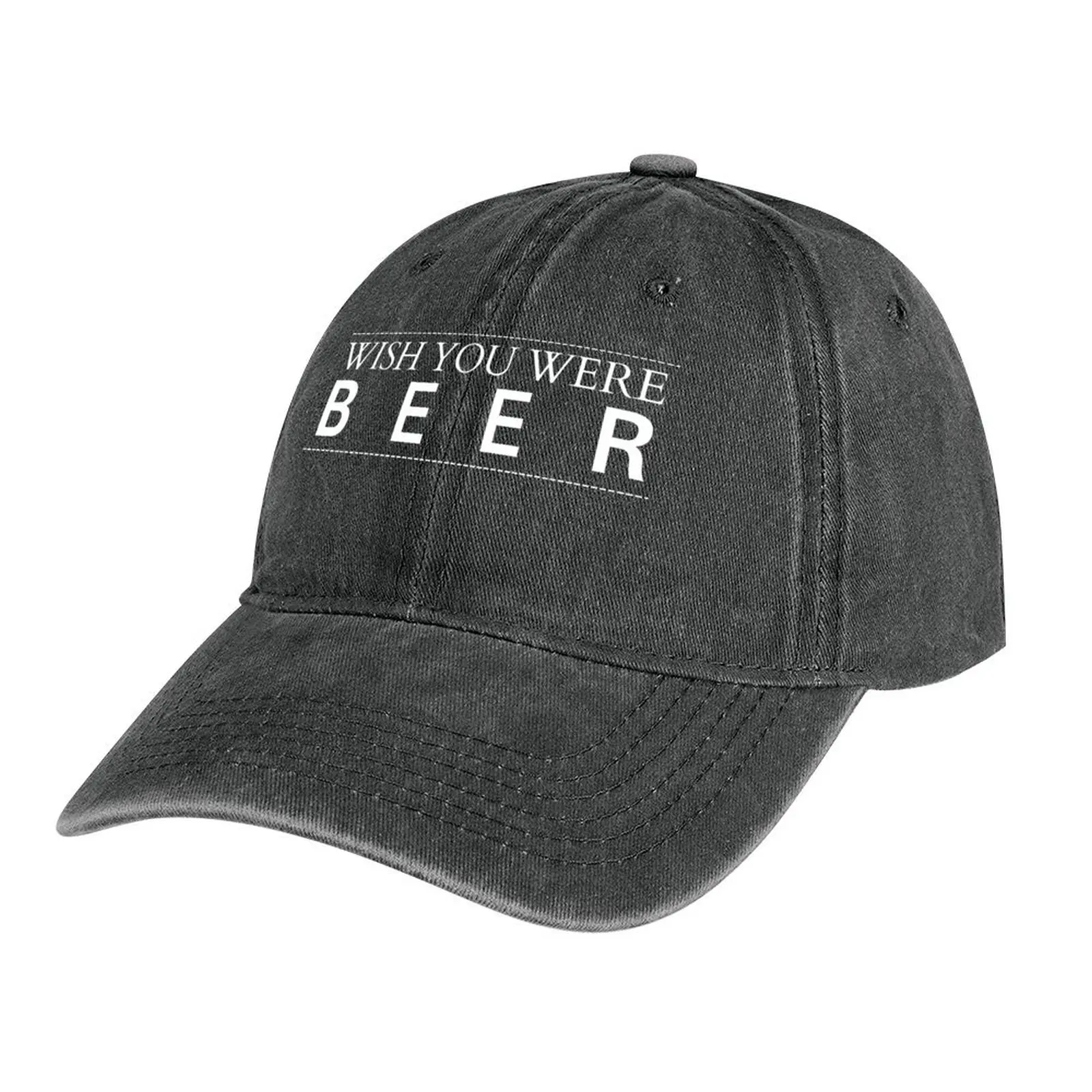 

Funny Wish You Were Beer, Beer Day Gift Cowboy Hat Beach Outing Horse Hat Trucker Cap Men's Caps Women's