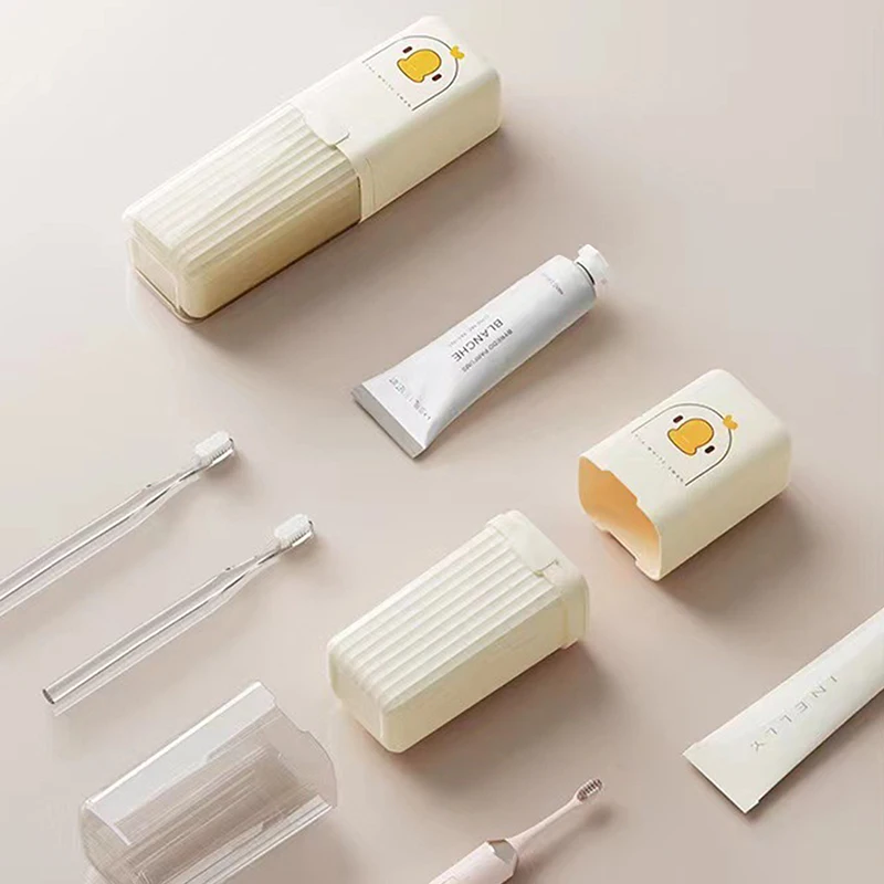 Portable Travel Toothbrush Cup Home Use Children's Plastic Toothpaste Cup Mouthwash Cup Bathroom Travel Supplies