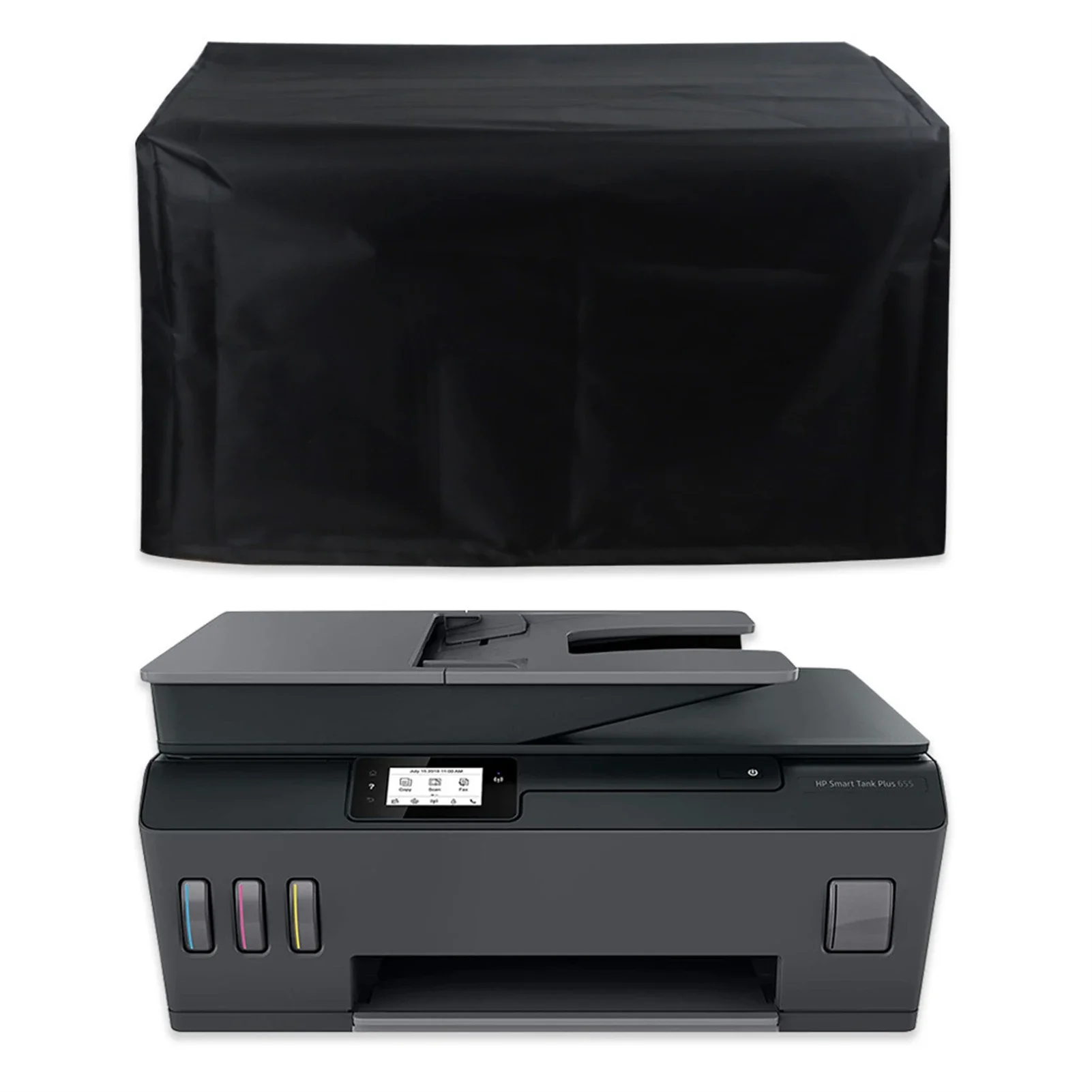 Printer Dust Cover For HP OfficeJet Pro 8025e - 20x15x10 Inch Linen Look Fabric Case