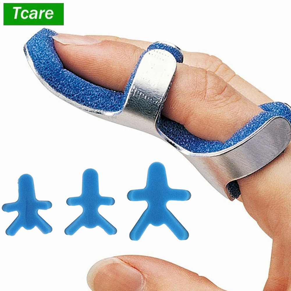 Medical Finger Splint Brace Frog Phalanx Posture Corrector Aluminium Finger Protect Support Recovery Injury Malleable Belt Tcare