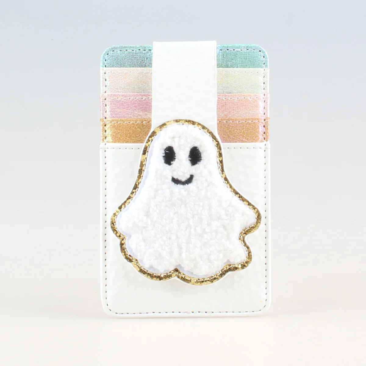 Zero Face Wallet: Halloween Themed Bifold Cardholder PU Leather, Button Closure,