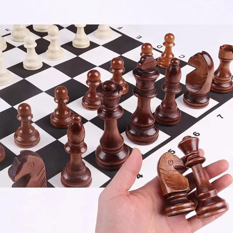Wooden Chess Set 32 Pieces