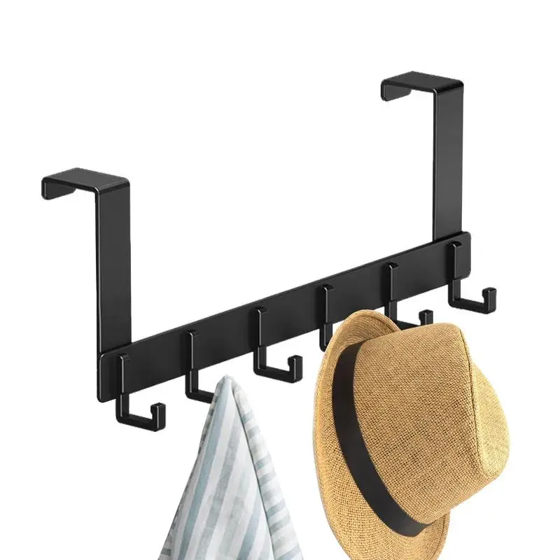 

Over The Door Hook Punch Free Storage Hanger Bathroom Organizer Rack Clothes Coat Hat Towel Hanger home Bathroom Accessories