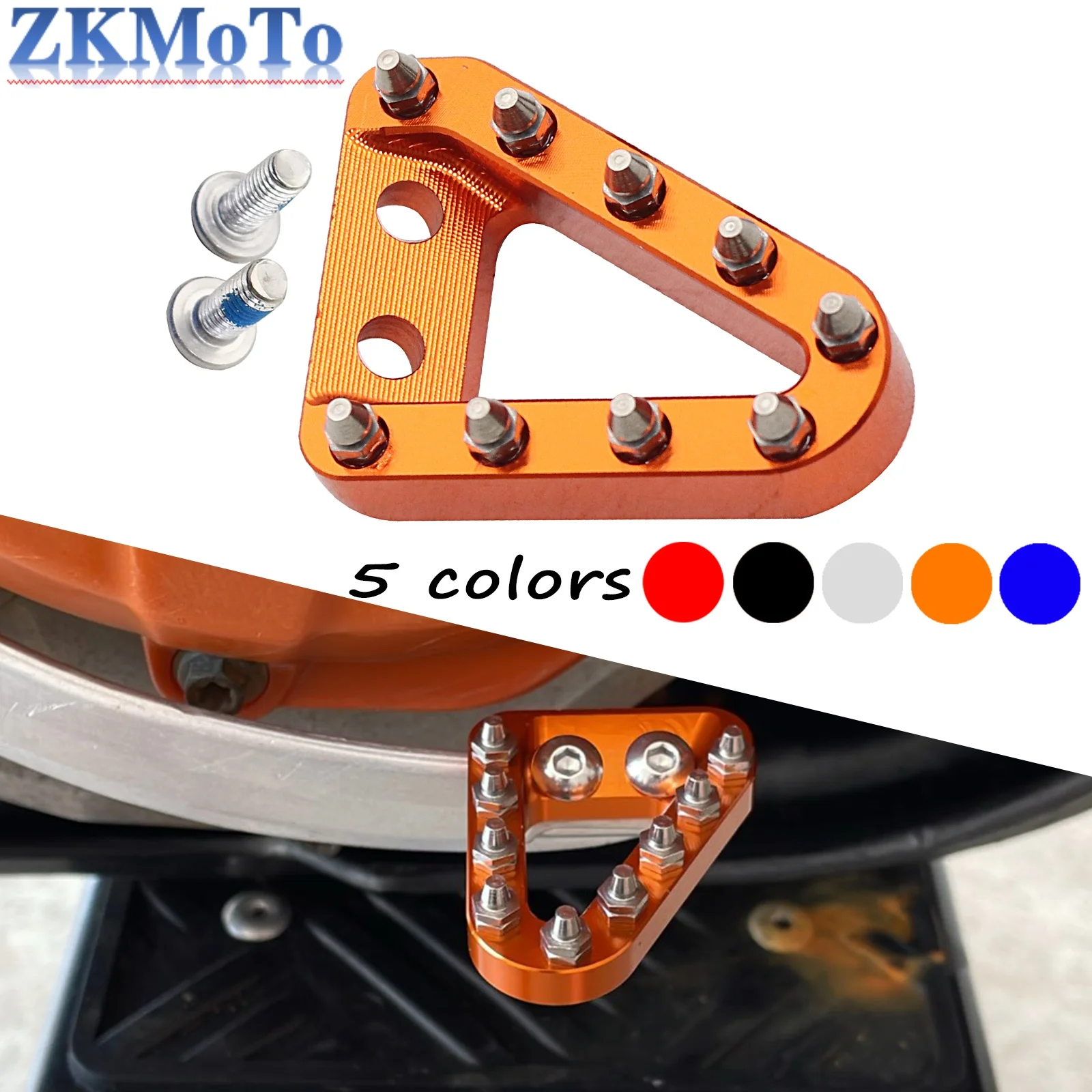 Rear Folding Brake Pedal Step Tip Plate For KTM 690 Enduro R 690 SMC R Adventure R 1290 Super Adventure/R/S/T