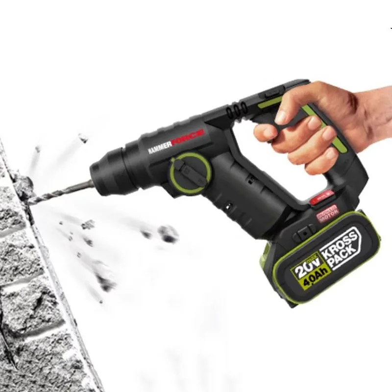 

WU380S Electric Hammer 20V Brushless Lithium Charged Power Tool Hardware Tools Upgrade Lightweight Electric Hammer 0-1700 rpm