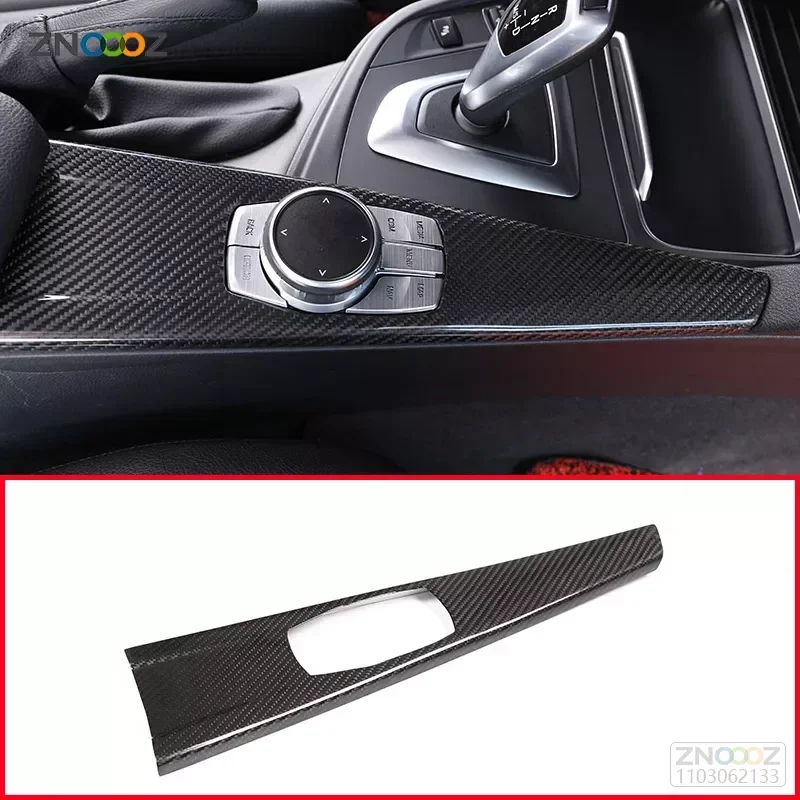 

For BMW 3 Series GT F30 F33 F34 F36 2013-2018 100% Real Carbon Fiber Multimedia Panel Cover Trim Car Accessories L H D/R L D