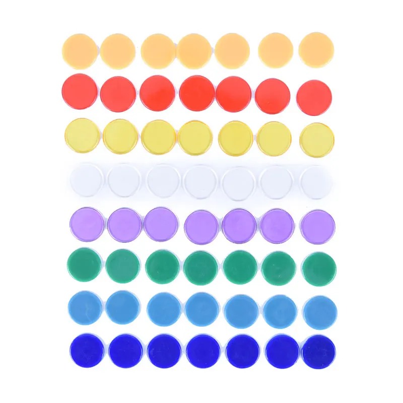 Bingo Game Poker Chips Multic Color Plastic 1.5cm Bingo Chip Markers For Fun Family Club Carnival 100pcs poker chips math bingo chips plastic game coins