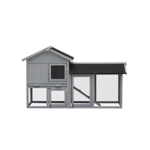 Expansive Outdoor Bunny Cage and Chicken Coop