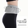 Multifunctional Knit Breathable Concealed Waist Bag Slim Thin Waist Pack With Hanging Hook Lightweight Packet For Riding Fitness 4