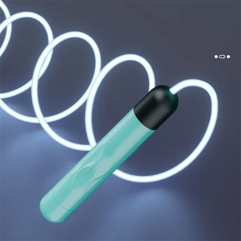 Fitness Adjustable Night Glowing Skip Rope Exercise LED Jump Ropes Light Up Outdoor Supplies Portable Training Sports Equipment