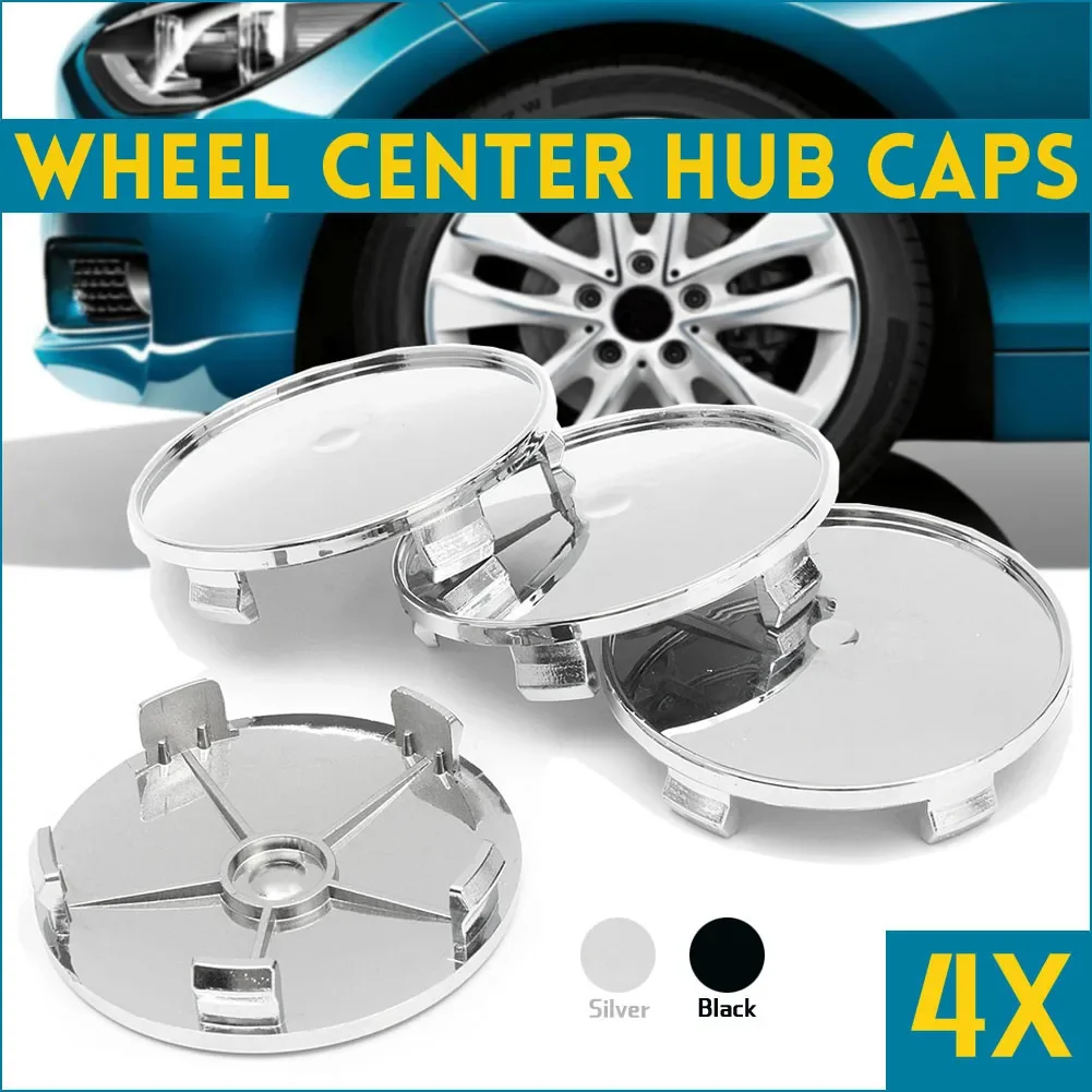 

68mm / 65mm Silver & Black Car Wheel Hub Center Caps Auto Rim Dust-Proof Cover For Mercedes Benz No Logos ABS Auto Accessories