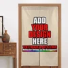 Custom Door Curtain with Words Picture Customized Door Decor Curtain,Kitchen Gifts Personalized Entrance Hanging Half-Curtain 1