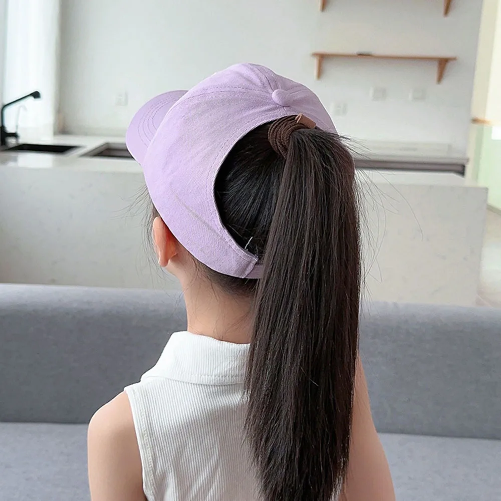 INS Summer Children Cute Bowknot Embroidery Simple Casual Boys And Girls Out Sunshade Sunblock Empty Top Breathable Baseball Cap
