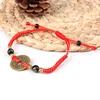 Chinese Feng Shui I Ching Ancient Coin Red String Attract Lucky Wealth Bracelets 5
