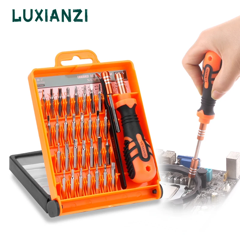 

LUXIANZI 33 In 1 Precision Screwdriver Set Torx Slotted Hex Magnetic Repair Tool Kit Box For Phone Laptop Repair Tools Kit