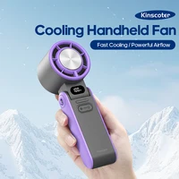 Ventilateur portable haute vitesse à refroidissement rapide, rechargeable 3600 mAh, 100 vitesses réglables, mini ventilateur turbo pliable avec cordon 1