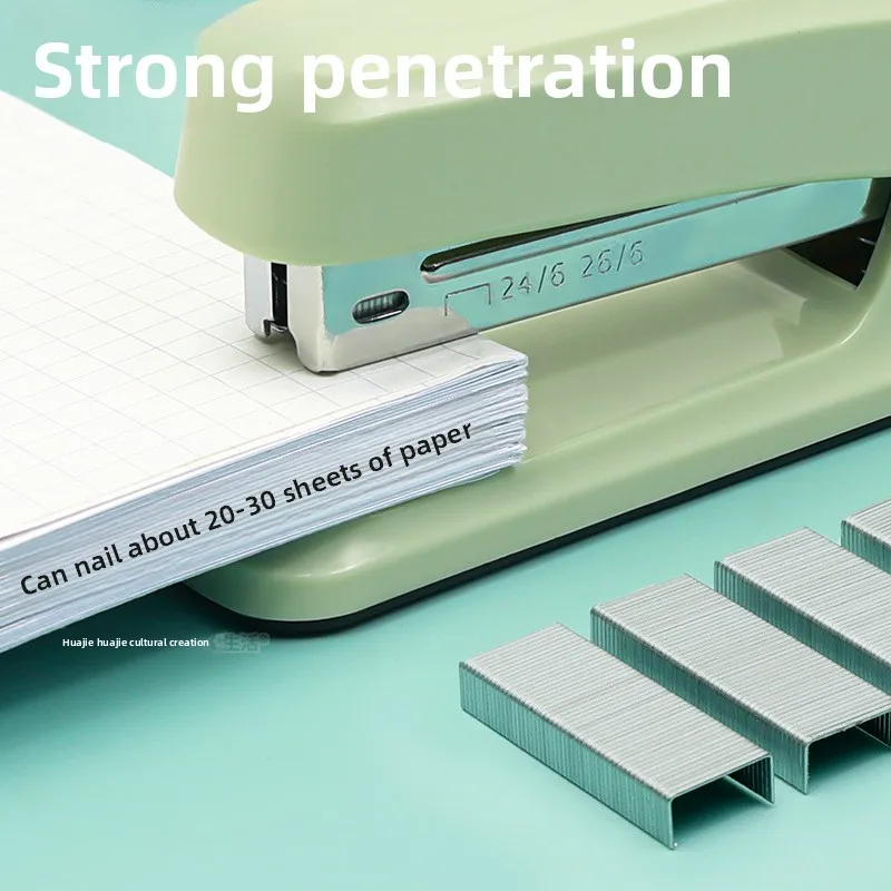 다색 절약형 스테이플러 학생용 스테이플러 학습용 사무용 12 스테이플러 24/6 테이크아웃 포장 및 제본 기계