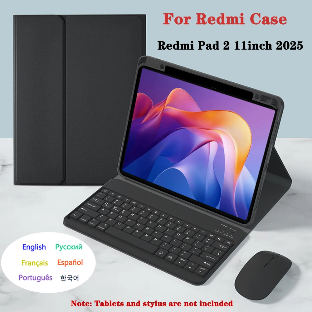 Bluetooth Keyboard Case with Pencil Holder