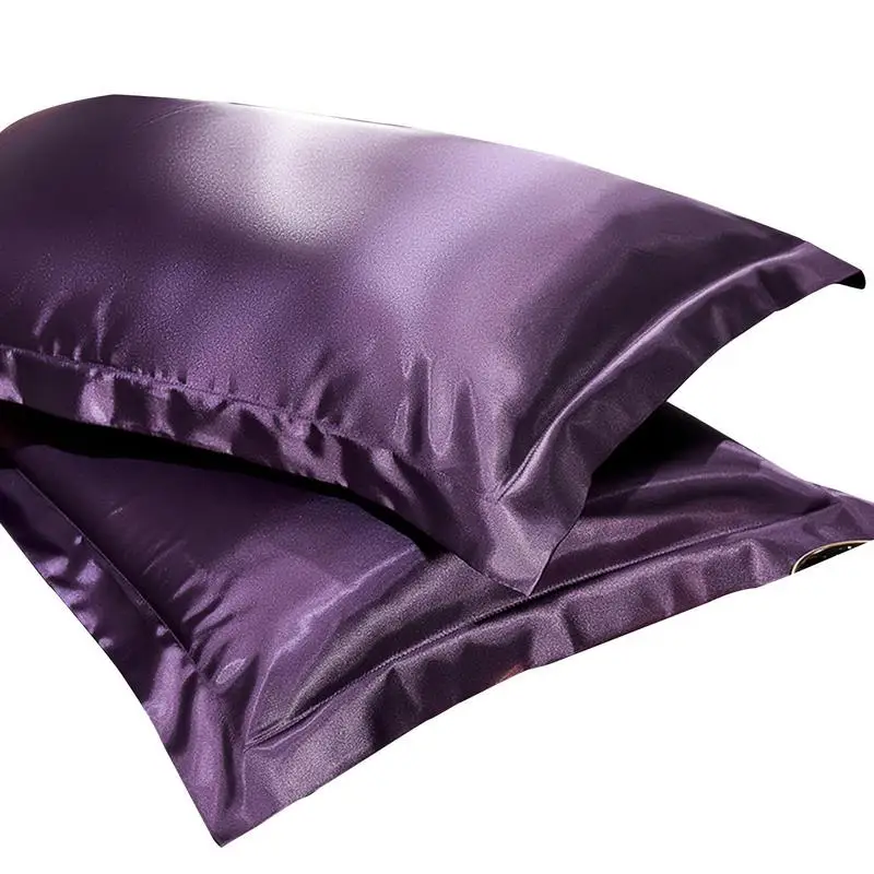 

Natural Mulberry Silk Pillowcase 19X29in Bed Pillow Covers Comfortable Luxury Ice Silk Pillow Cases Home Bedding Decor 2PCS