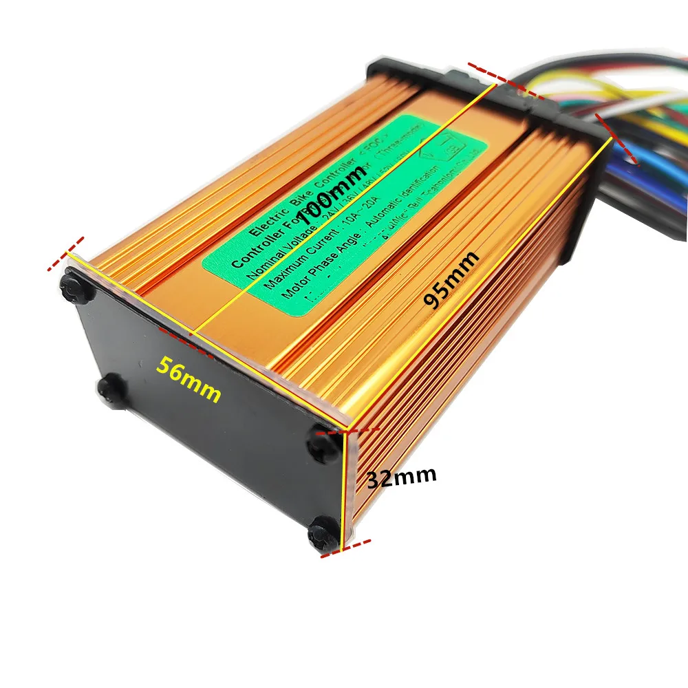 Electric Bike/Bicycle E-bike E-scooter Brushless Controller 24V 36V 48V 60V 350W 10A 12A 15A 18A 20A with Twist Thumb Throttle,electric bike parts,electric bike controller,electric scooter controller,electric scooter parts