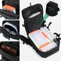 1000D Nylon Waterproof Fishing Backpack Fishing Tackle Storage Bag Double Shoulder Sling Bag for Outdoor Fishing Hunting Hiking 2